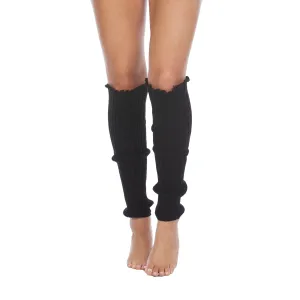 22" (Black) Cable Leg Warmers