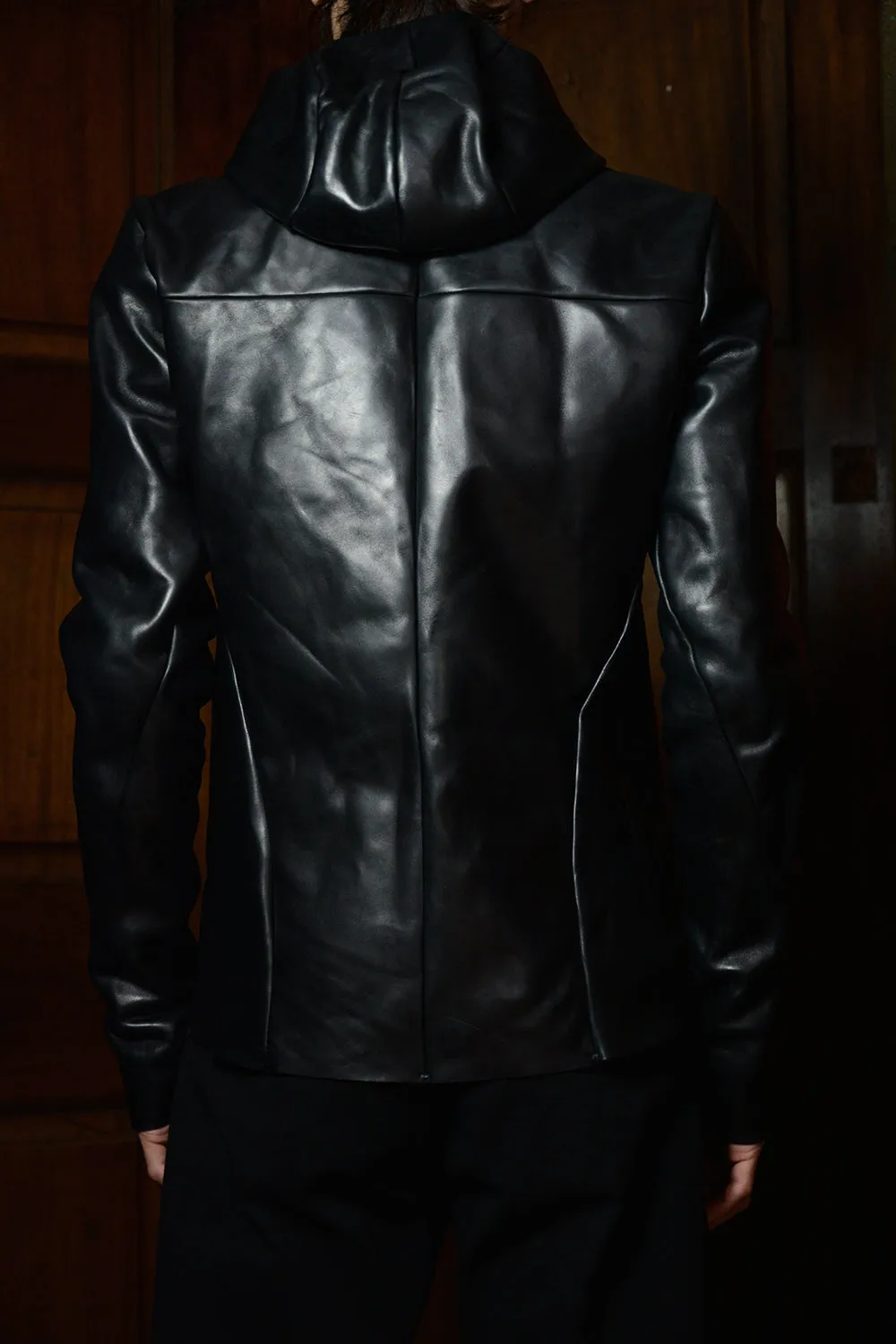 4 POCKET DETACHABLE HOOD BIKER JACKET