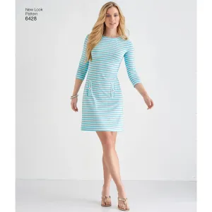 6428 Misses' Knit Dresses