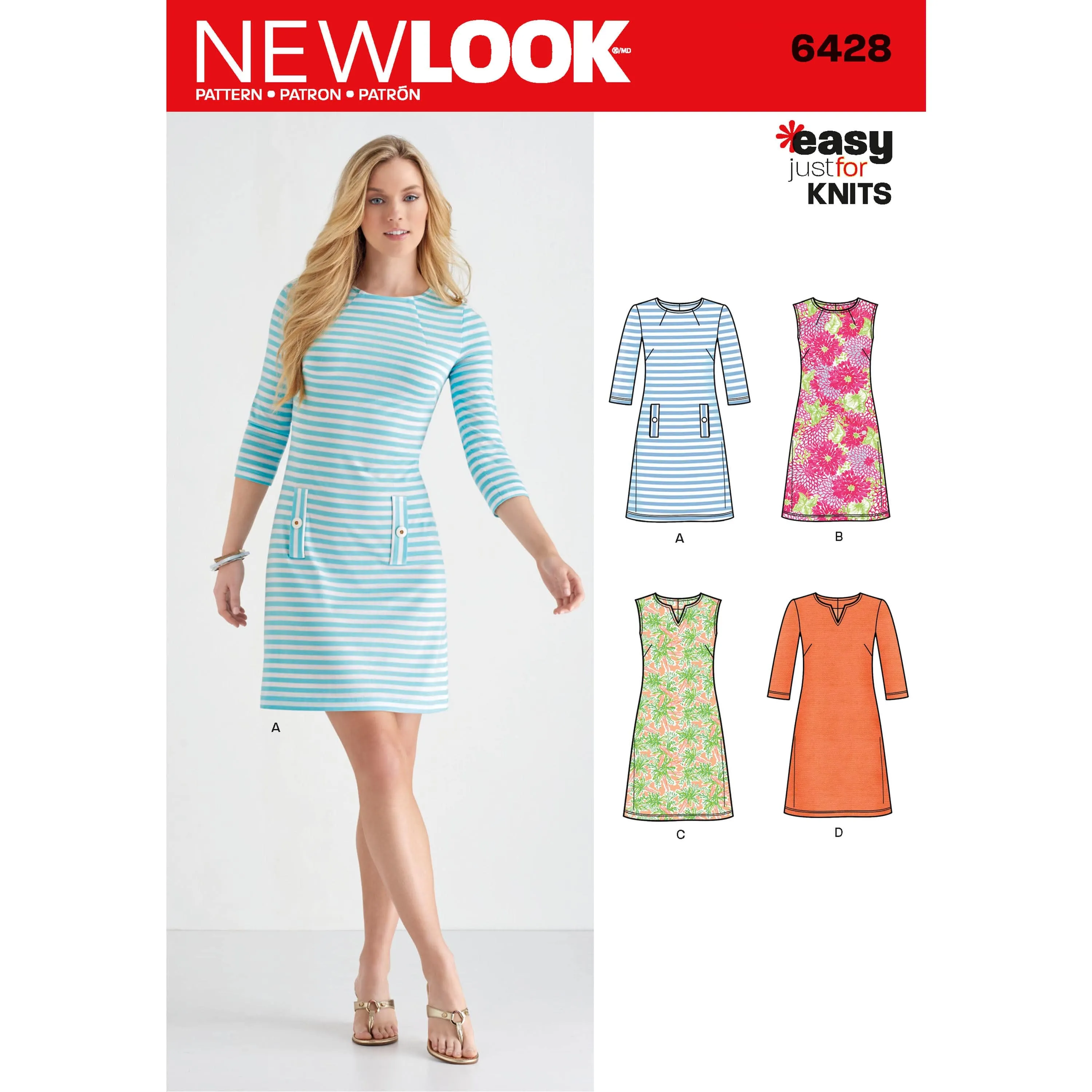 6428 Misses' Knit Dresses