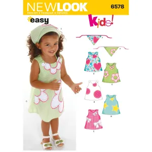 6578 Toddler Dresses