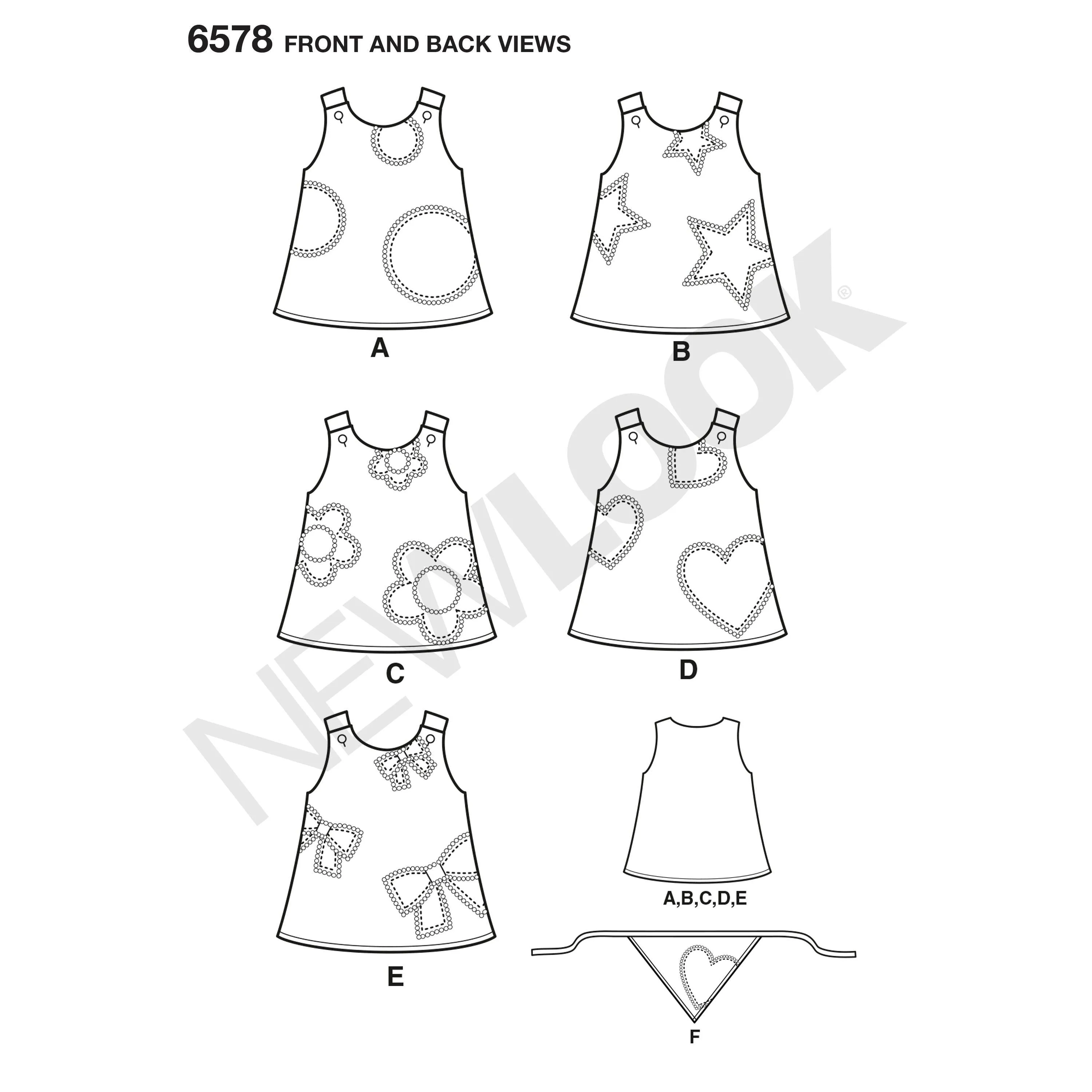 6578 Toddler Dresses