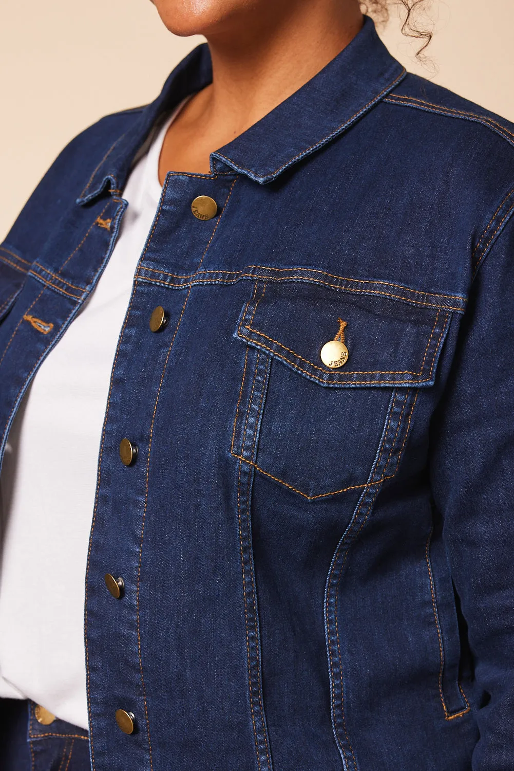 Adrift Denim Relaxed Jacket in Dark Wash