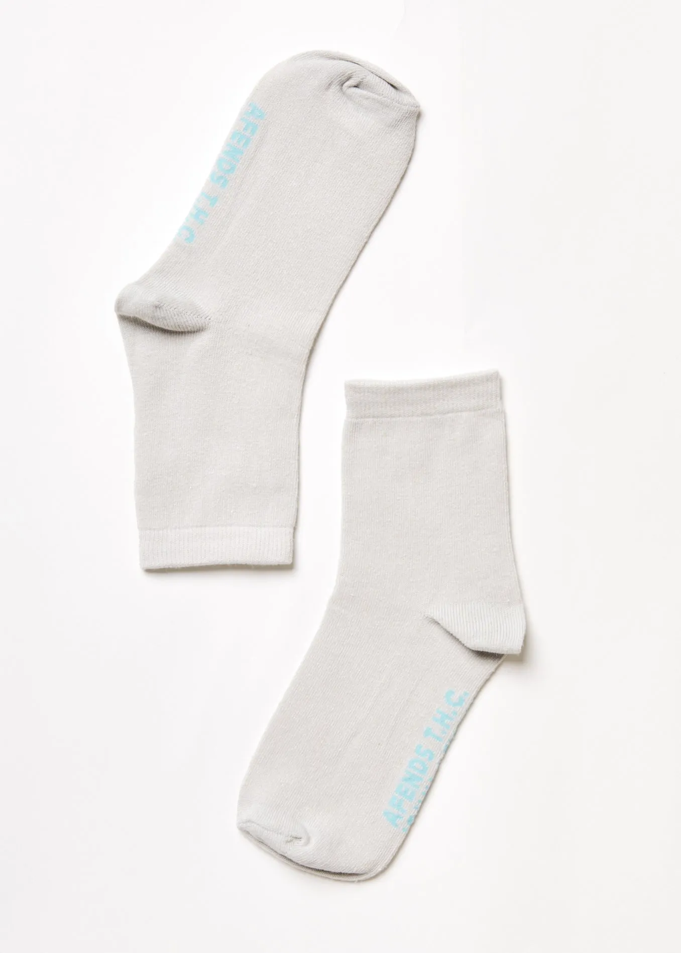 AFENDS Unisex All Time - Crew Socks - Shadow