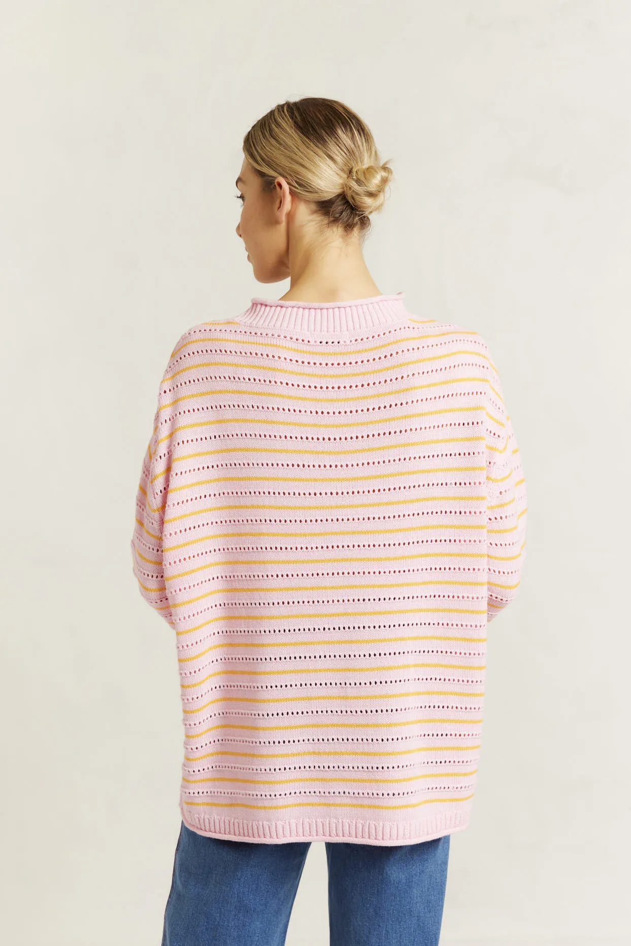 Alyssa Cotton Knit Sweater in Floss