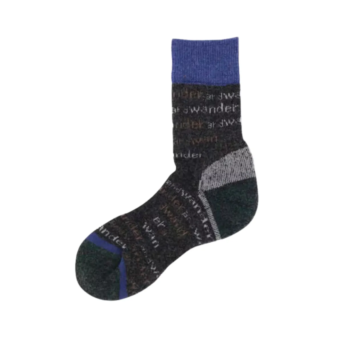 And Wander Wool Socks Charcoal (women)