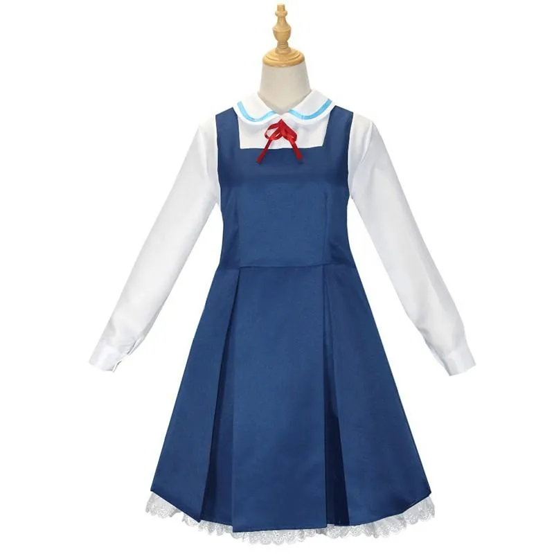 Anime SPY×FAMILY Anya Forger Blue White Dress Cosplay