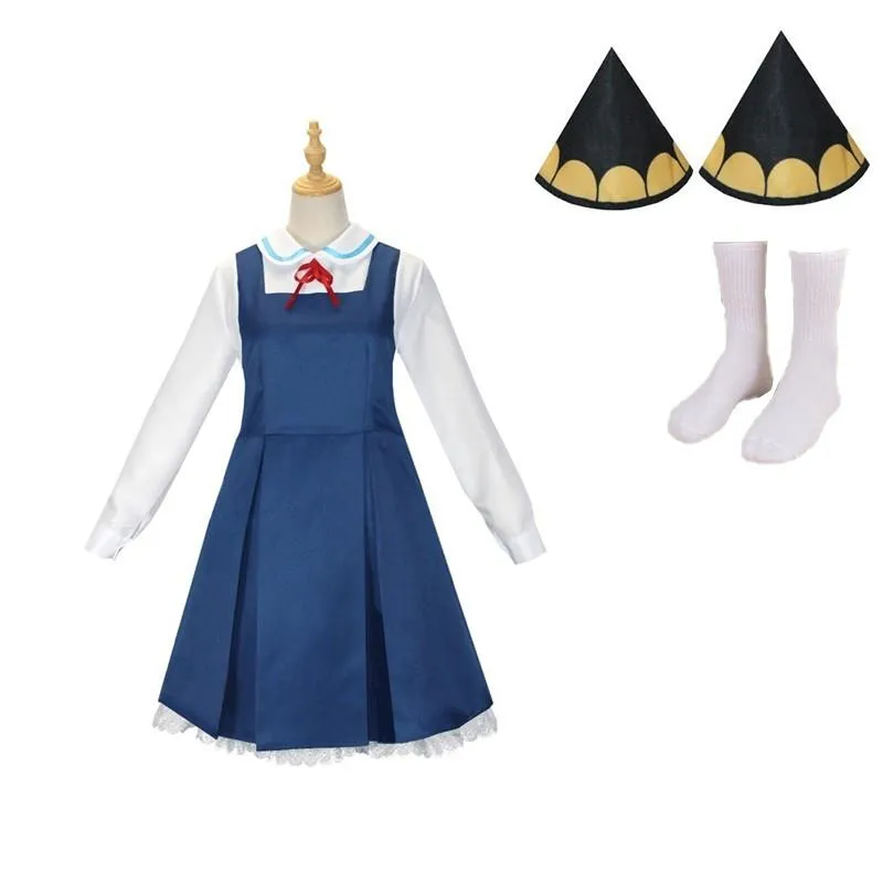 Anime SPY×FAMILY Anya Forger Blue White Dress Cosplay