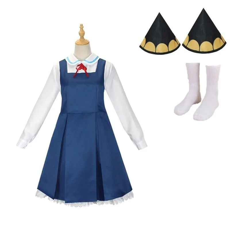 Anime SPY×FAMILY Anya Forger Blue White Dress Cosplay