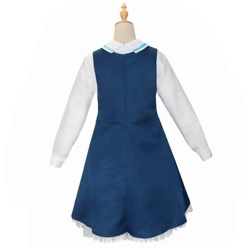 Anime SPY×FAMILY Anya Forger Blue White Dress Cosplay