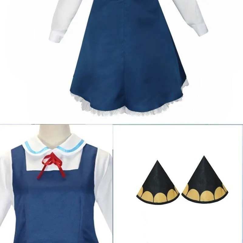 Anime SPY×FAMILY Anya Forger Blue White Dress Cosplay