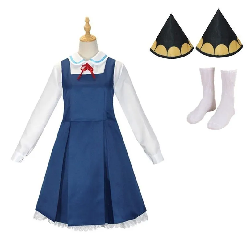 Anime SPY×FAMILY Anya Forger Blue White Dress Cosplay