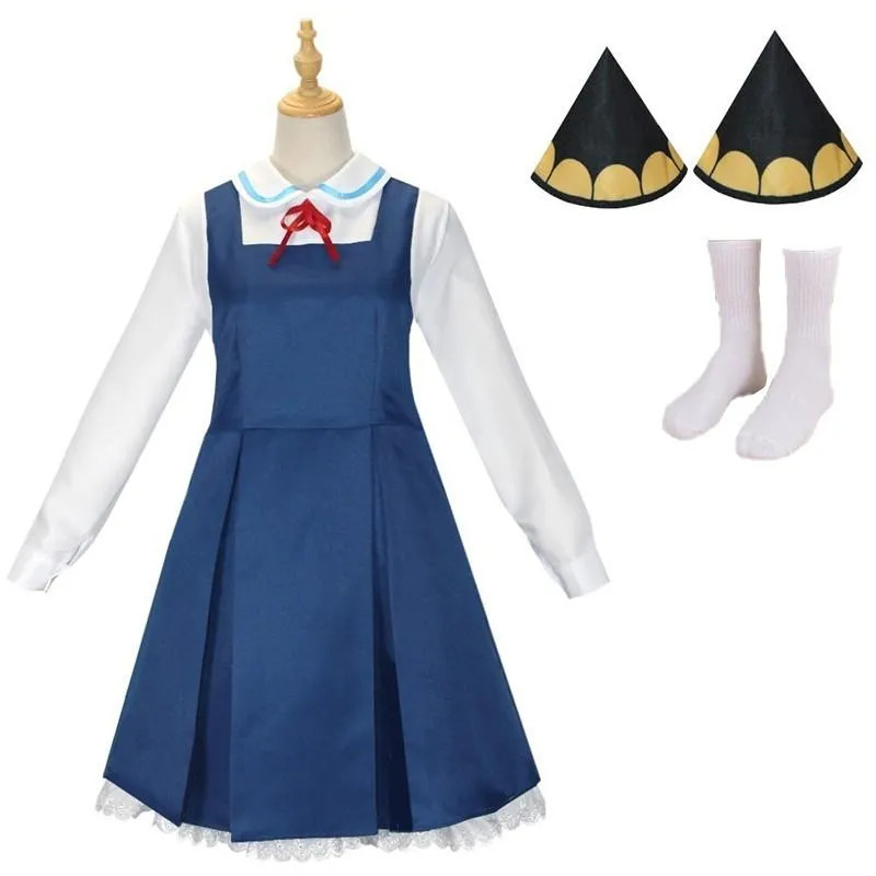 Anime SPY×FAMILY Anya Forger Blue White Dress Cosplay