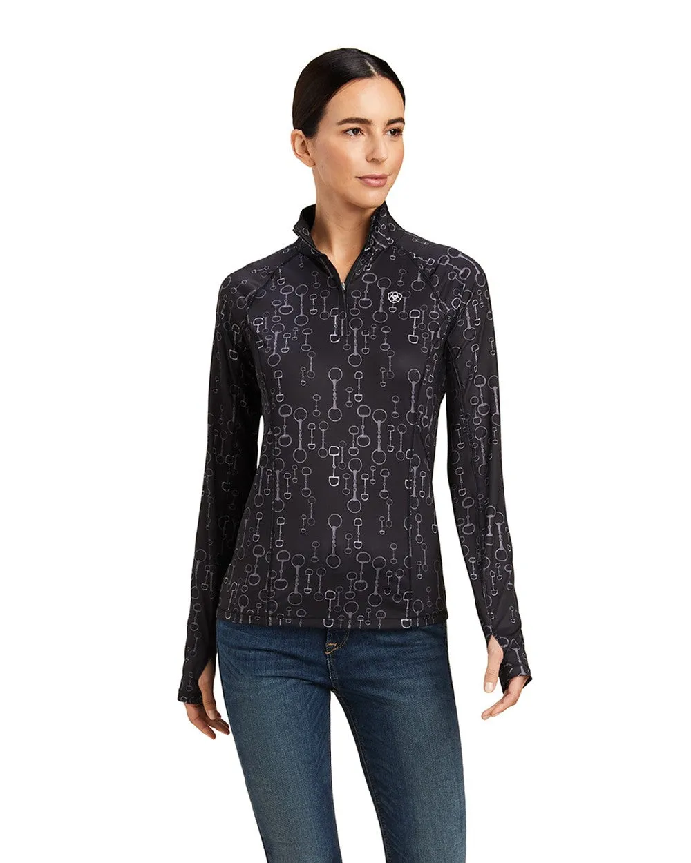 Ariat Womens Lowell 2.0 1/4 Zip Long Sleeve Base Layer