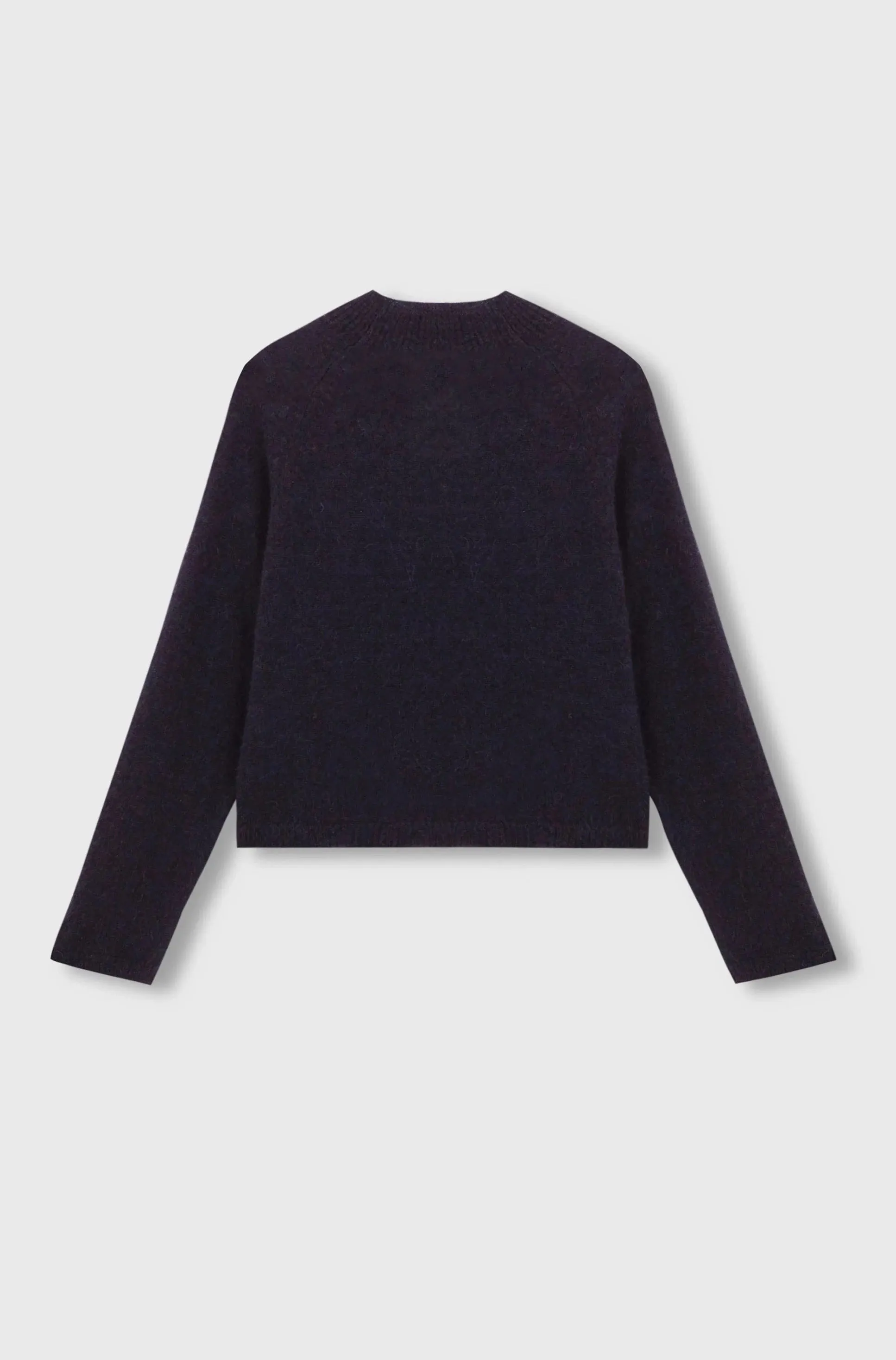 Baby Alpaca Polo Sweater, Navy