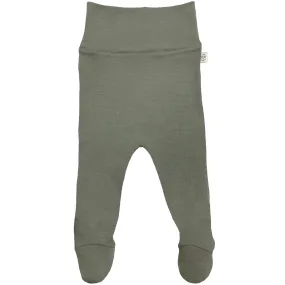 Baby Footed Pants, Merino Wool, Sage