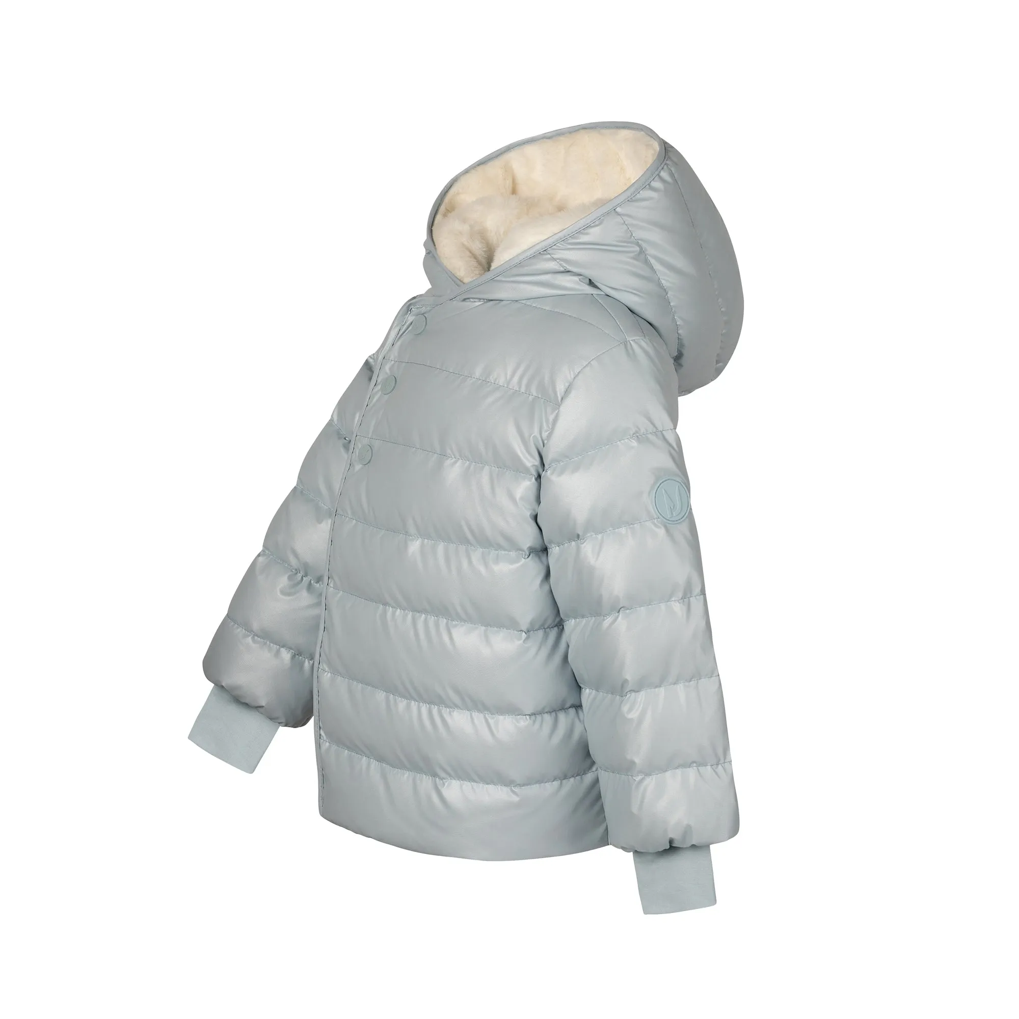 BABY GROSGRAIN COAT-Blue