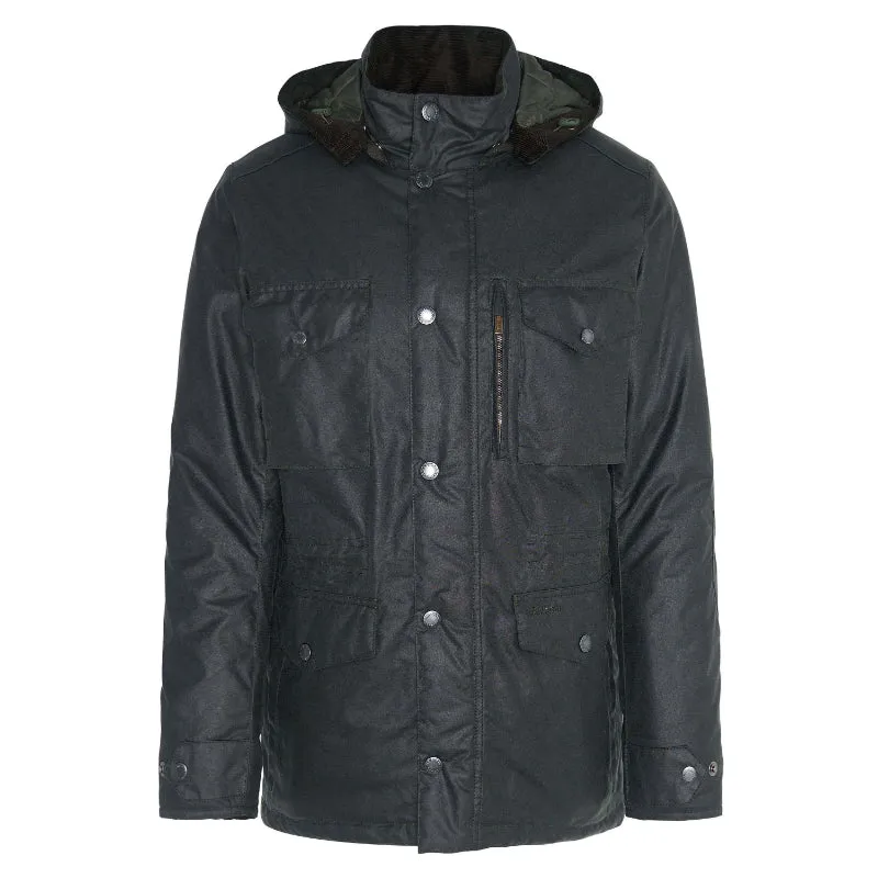 Barbour Winter Sapper Waxed Mens Jacket - Sage/Greenloch Tartan