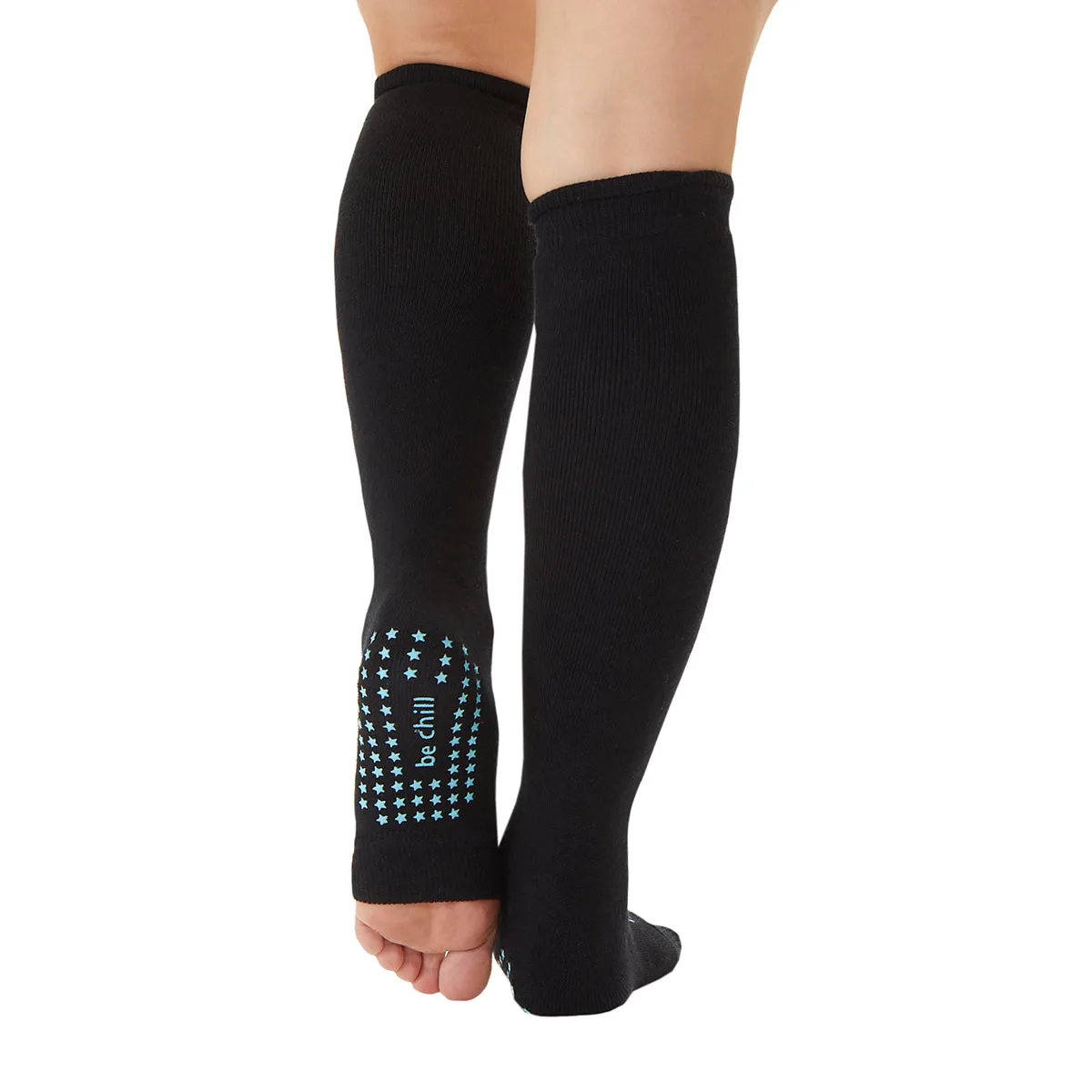 Be Chill Grip Leg Warmers (Black/Aqua)