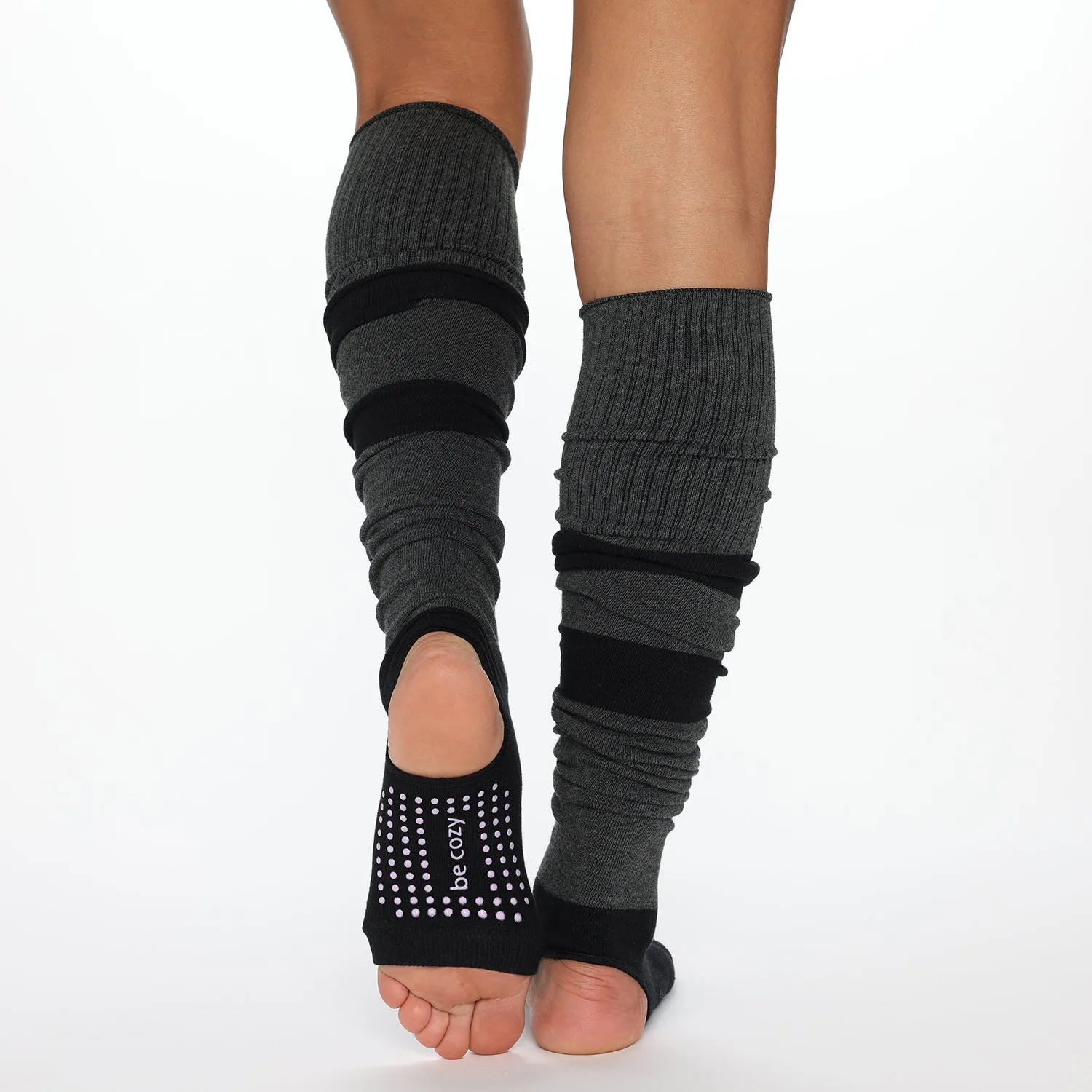 Be Cozy Stirrup Grip Leg Warmers (Space)