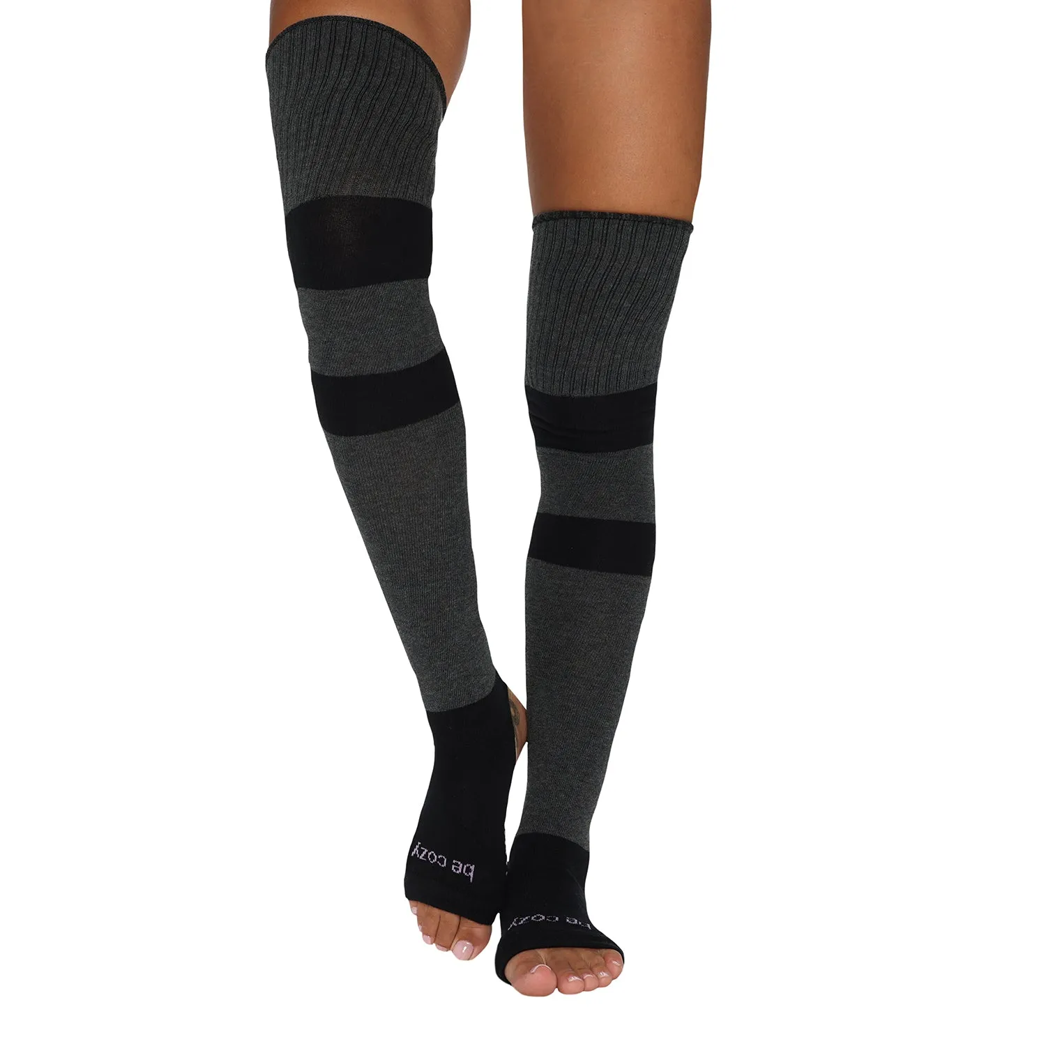 Be Cozy Stirrup Grip Leg Warmers (Space)