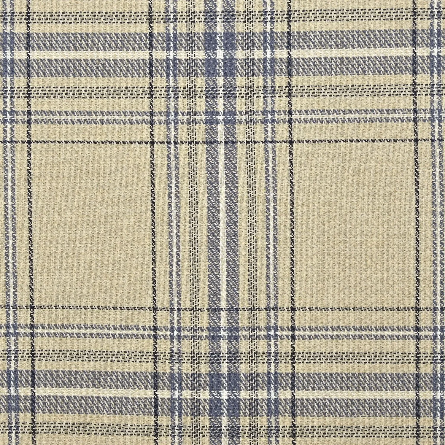 Beige and Blue Coating Fabric 5625