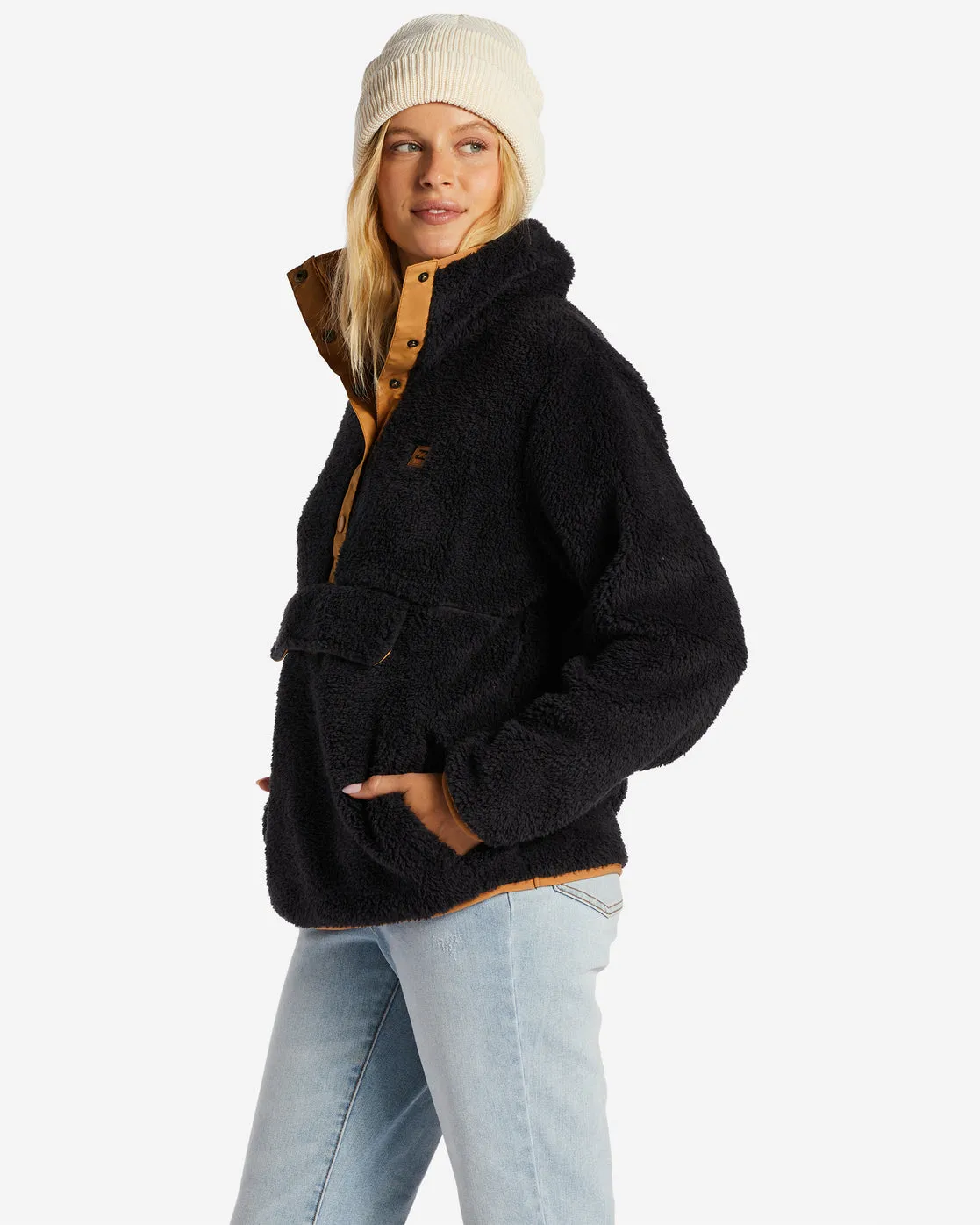 Billabong Switchback Pullover Jacket-Black Sands