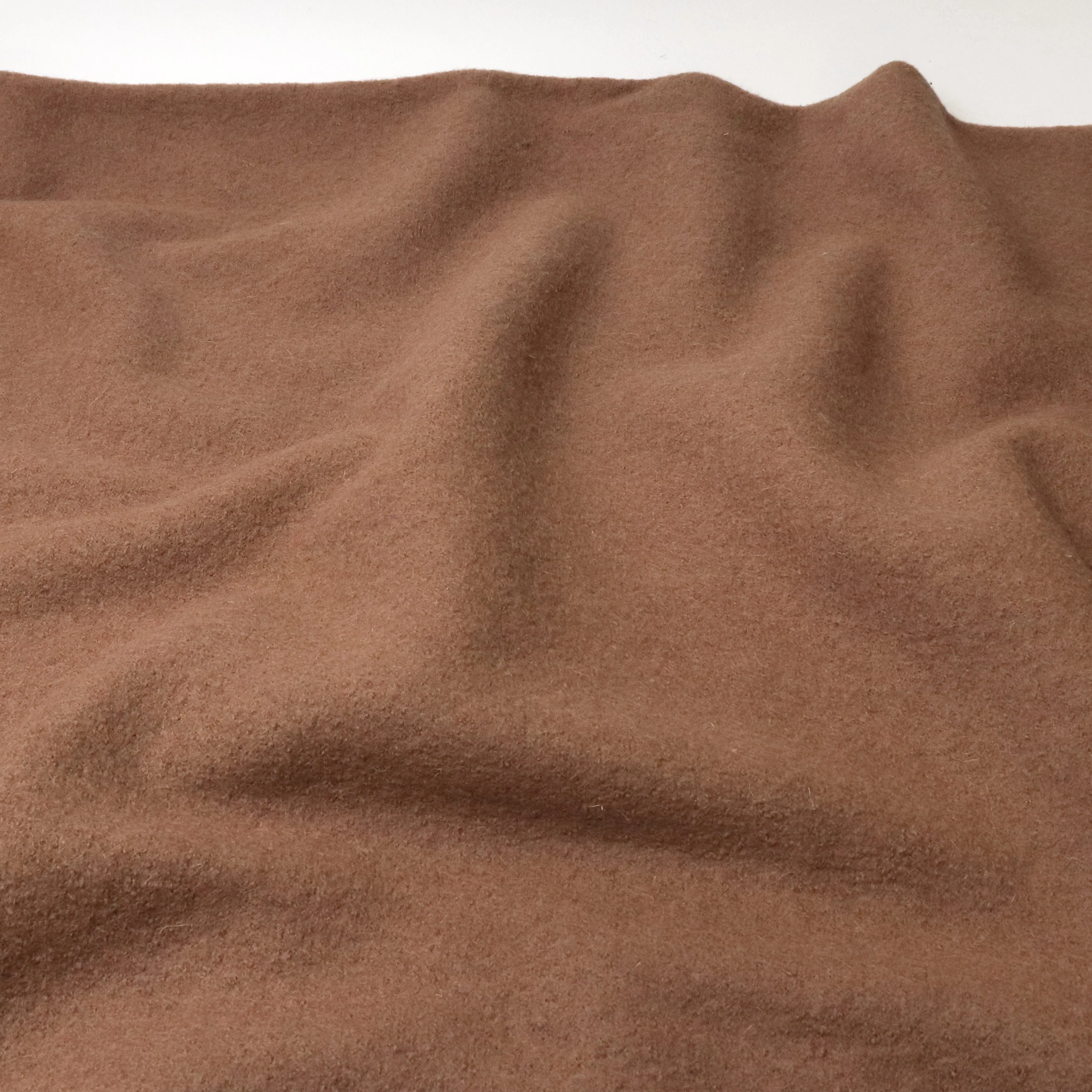 Boiled Wool Coating - Camel