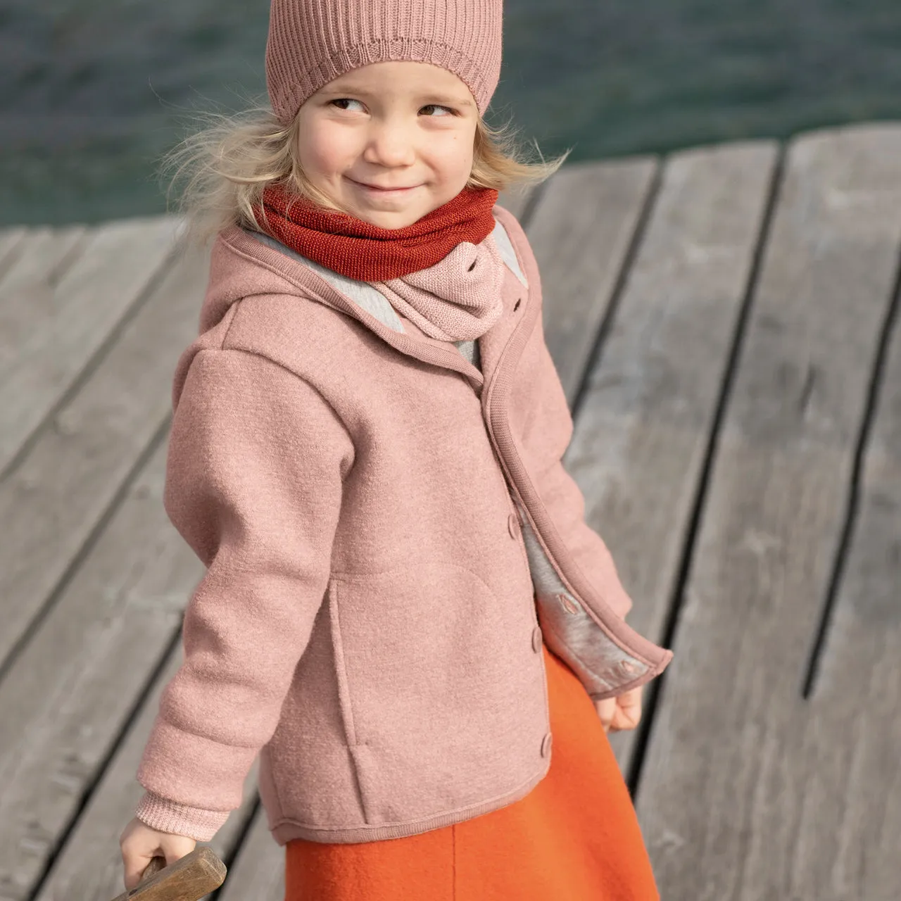 Boiled Wool Jacket (1-10y)