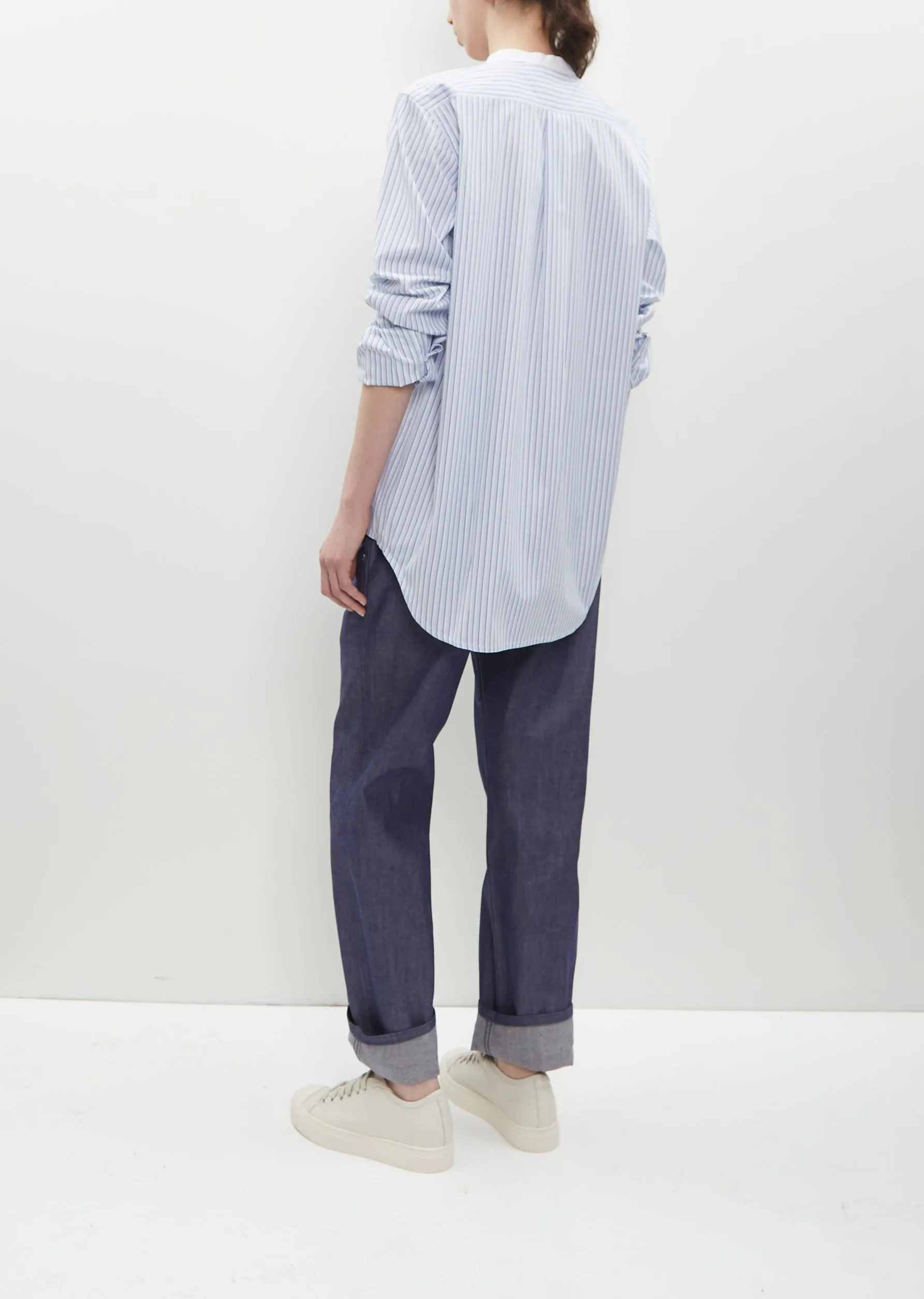 Boyd Shirt — Blue Stripe/White