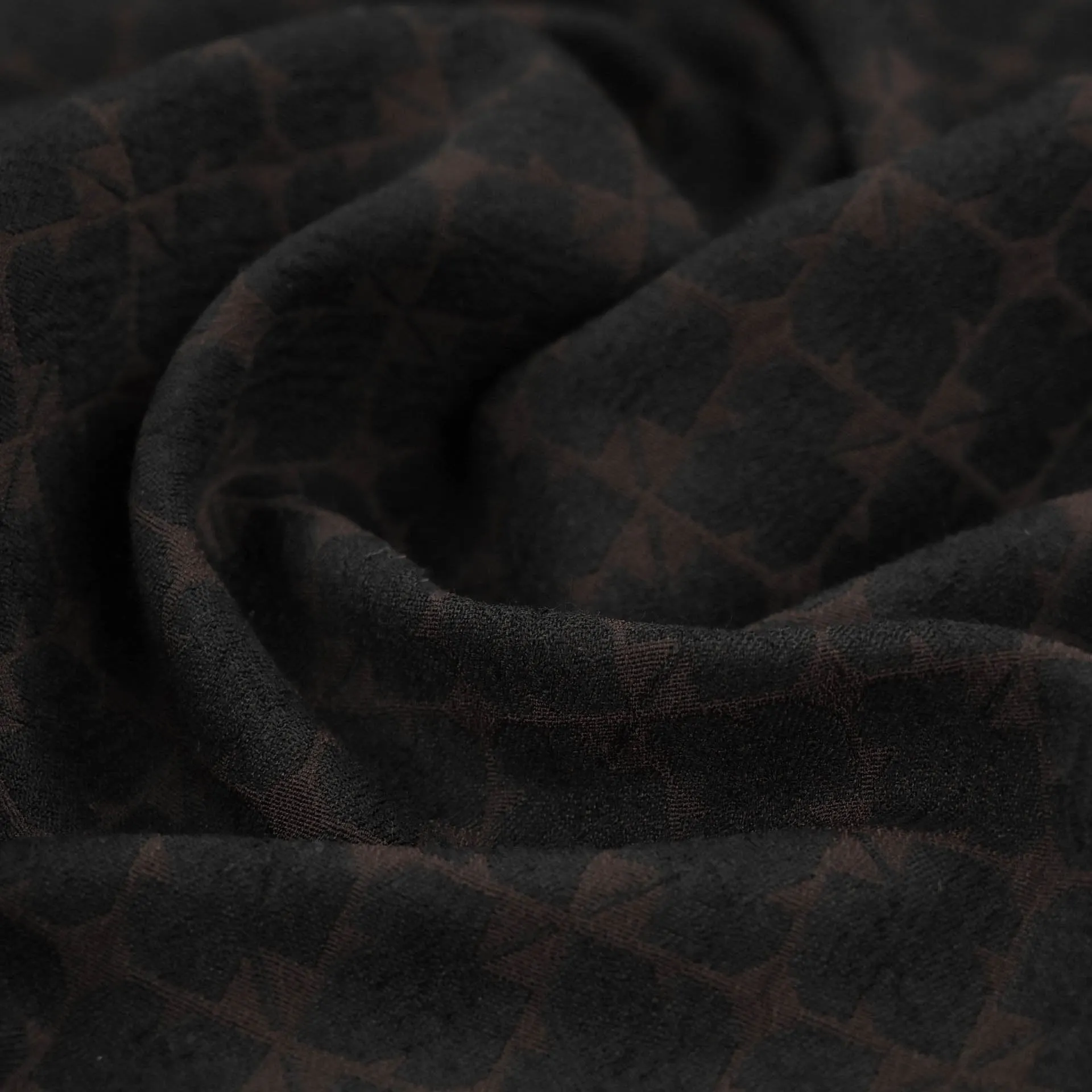 Brown and Black Jacquard Fabric 99767