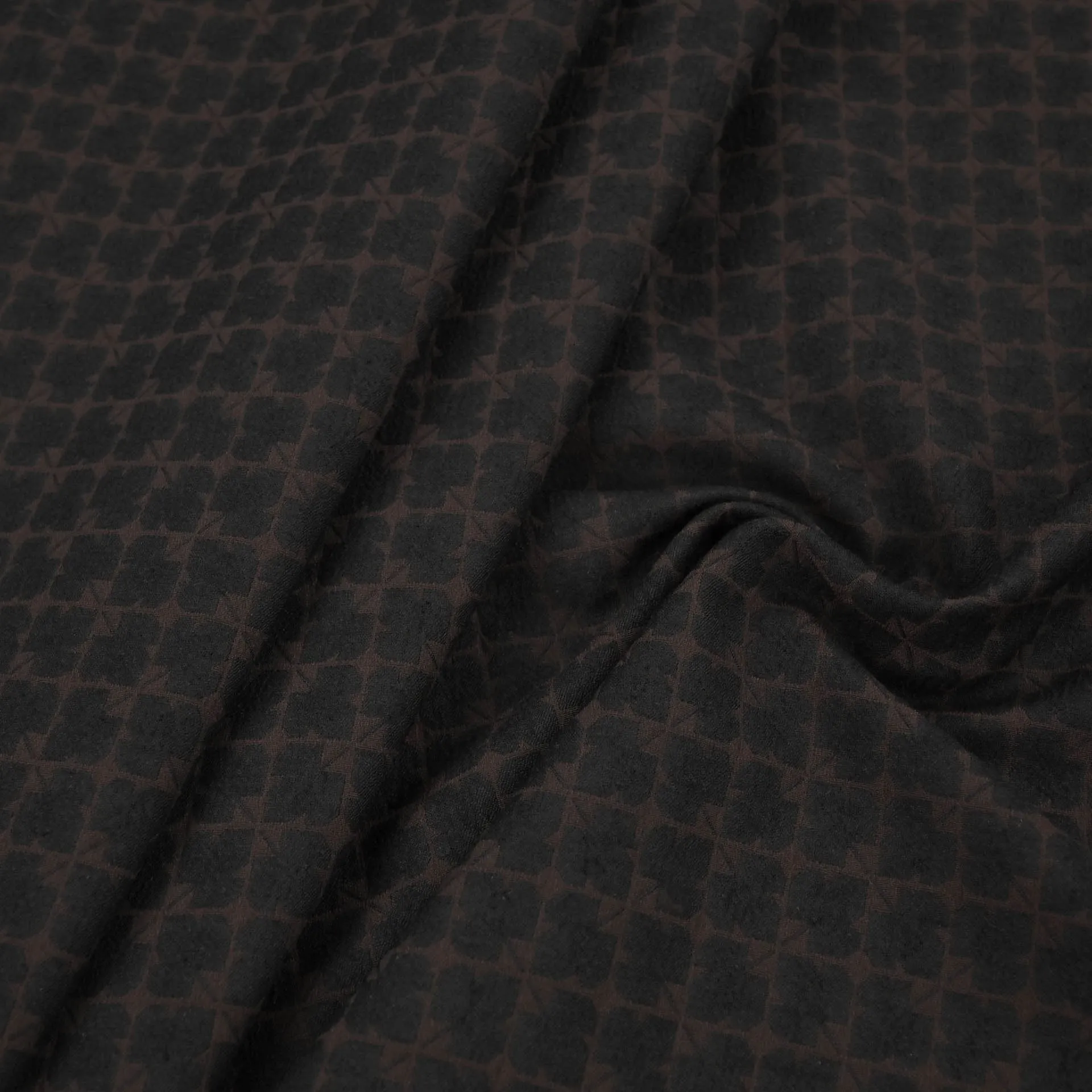 Brown and Black Jacquard Fabric 99767