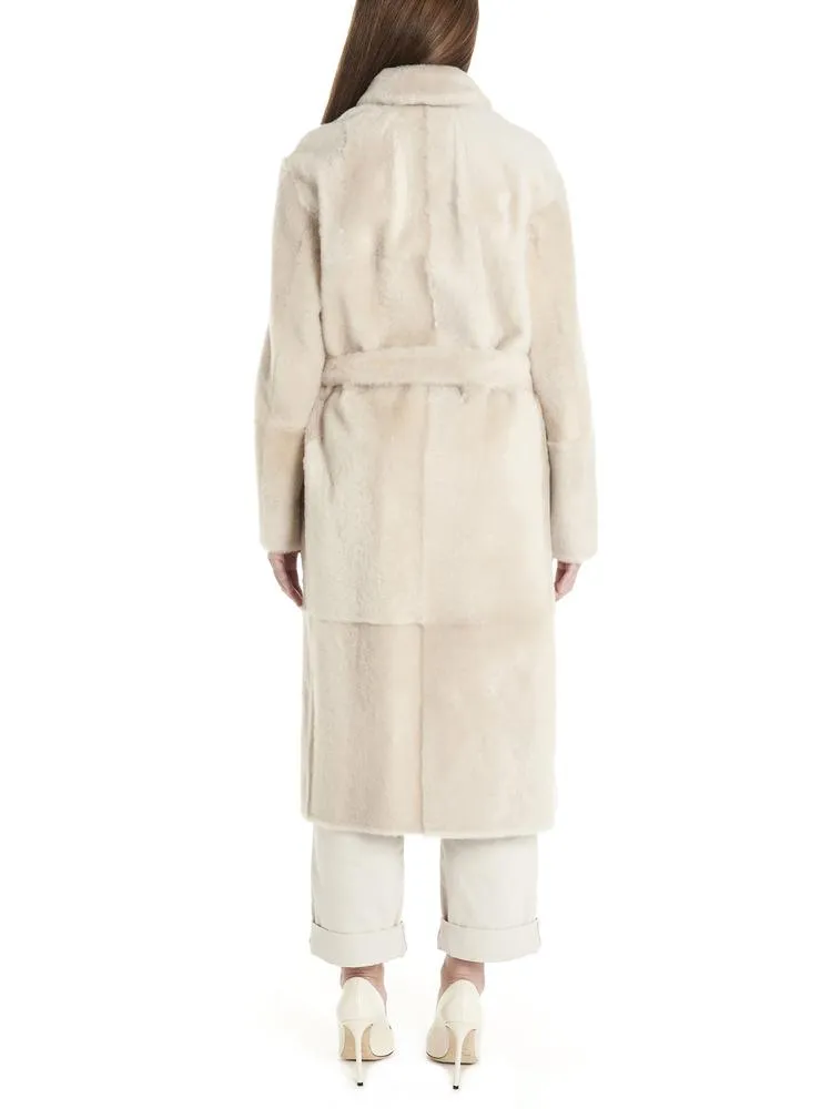 Brunello Cucinelli Reversible Belted Teddy Coat