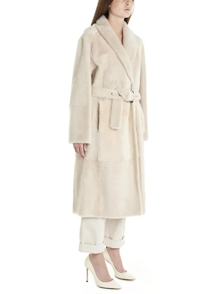 Brunello Cucinelli Reversible Belted Teddy Coat