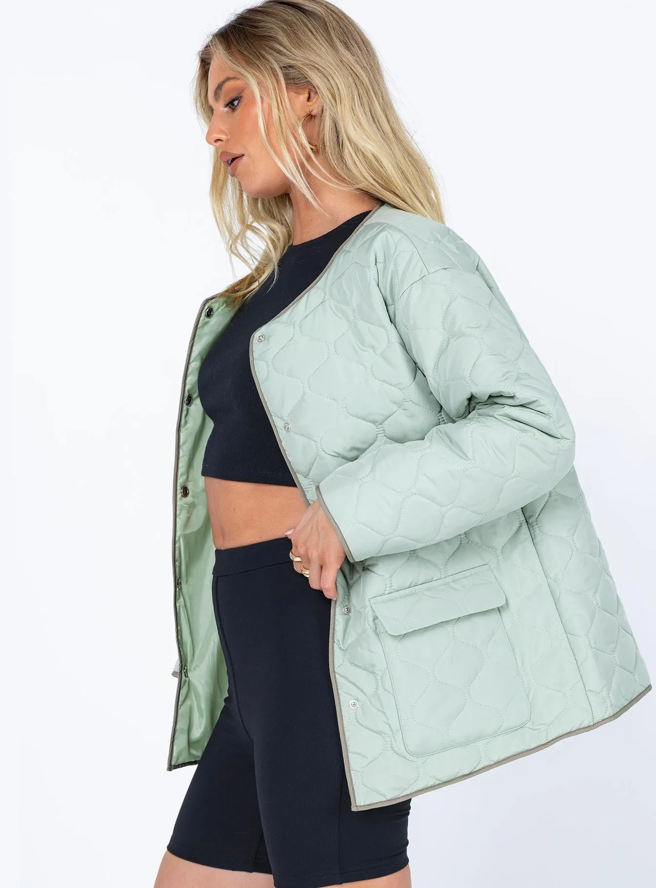 Carter Quilted Liner Jacket Green