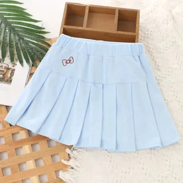 Children's Summer New Comfortable and Breathable Children's Skirt Girls' Pleated Skirt Skirt Anti-slip Culottes