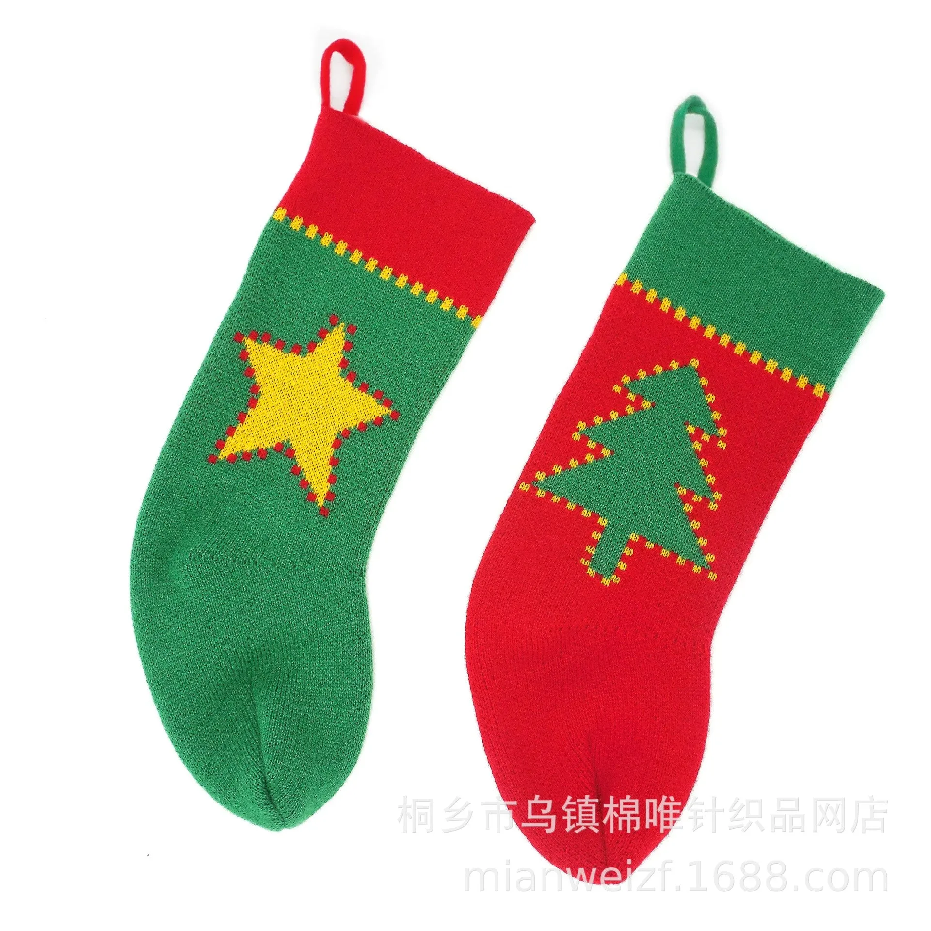 Christmas hanging bag decorative socks