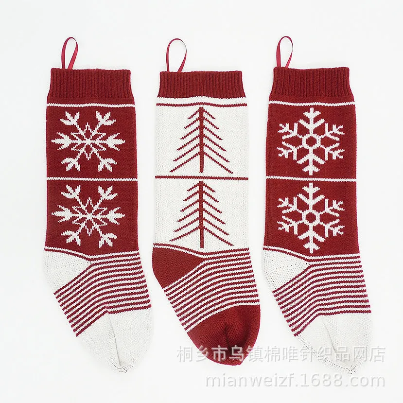 Christmas hanging bag decorative socks