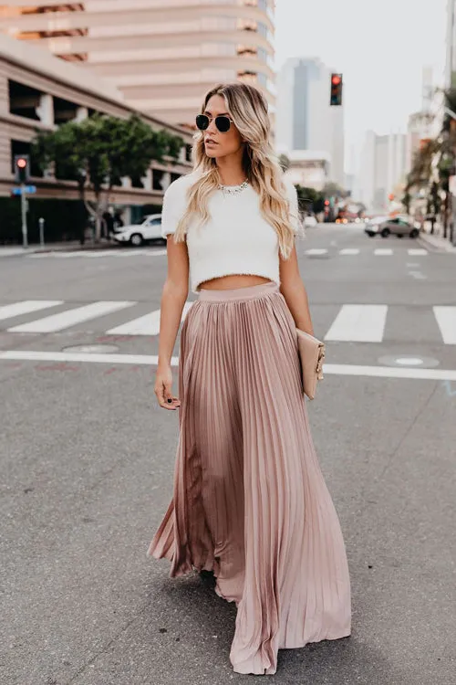 City View Pleated Maxi Skirt - 6 Colors