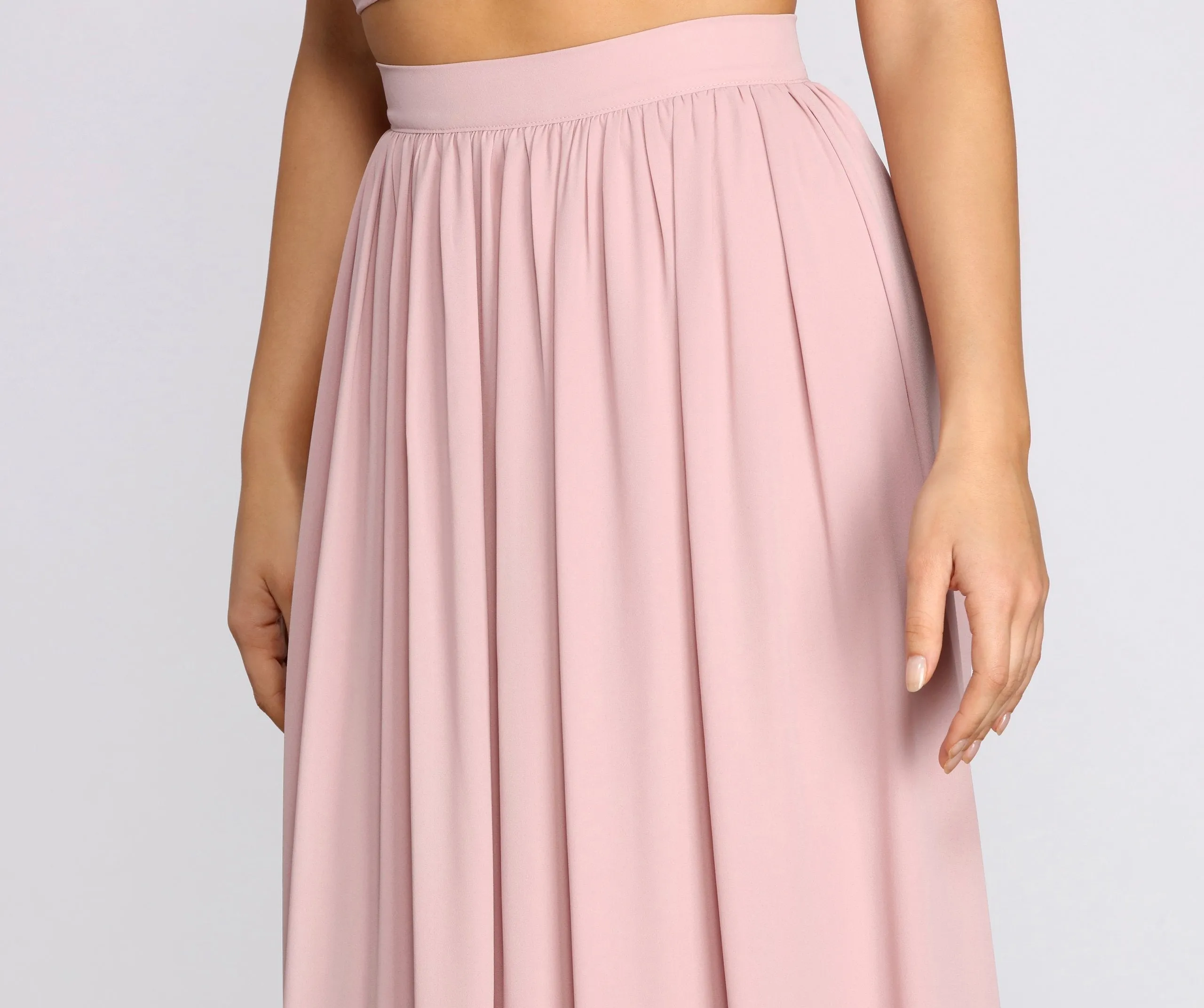 Classic Cutie Chiffon Maxi Skirt