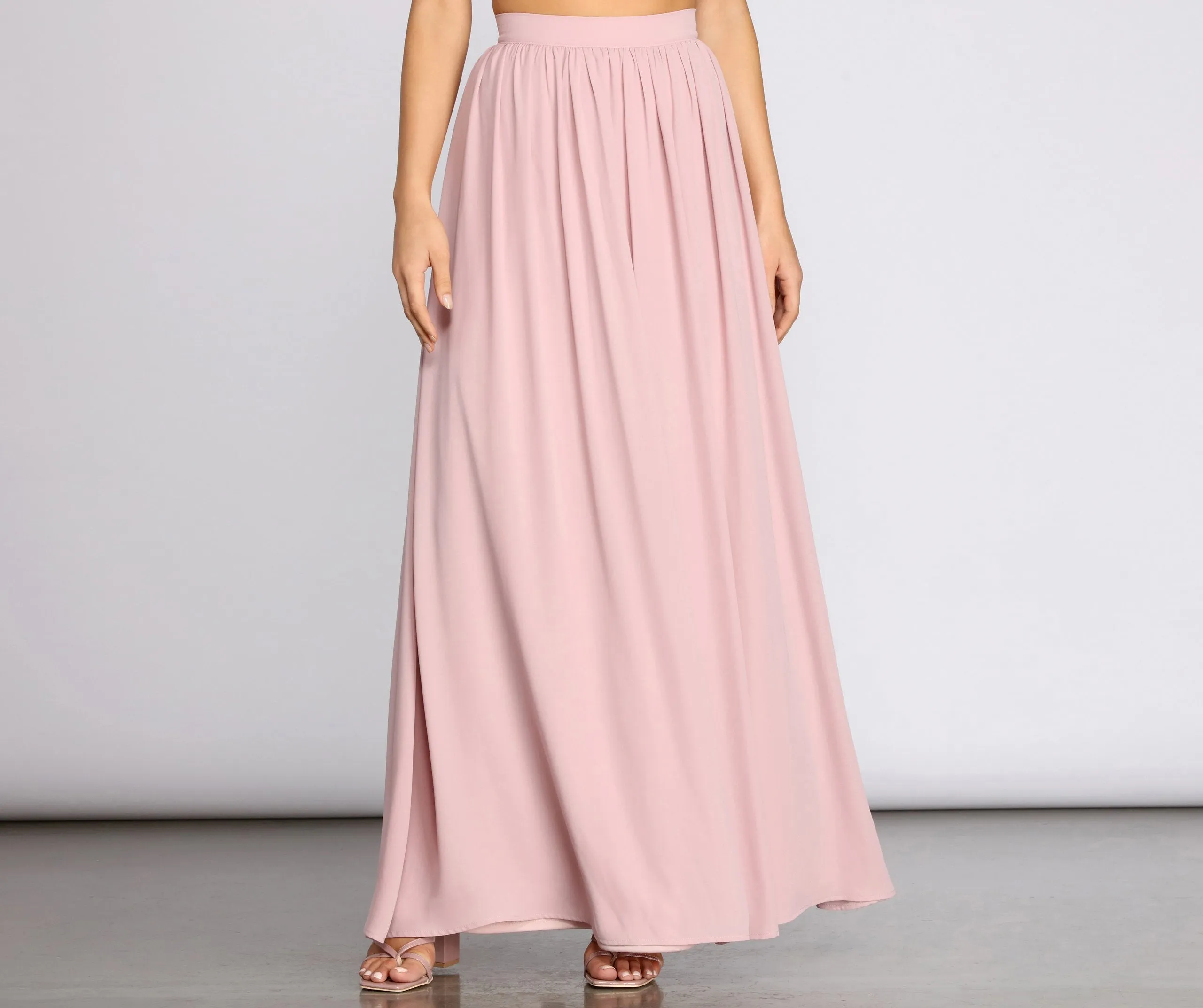 Classic Cutie Chiffon Maxi Skirt