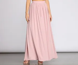 Classic Cutie Chiffon Maxi Skirt