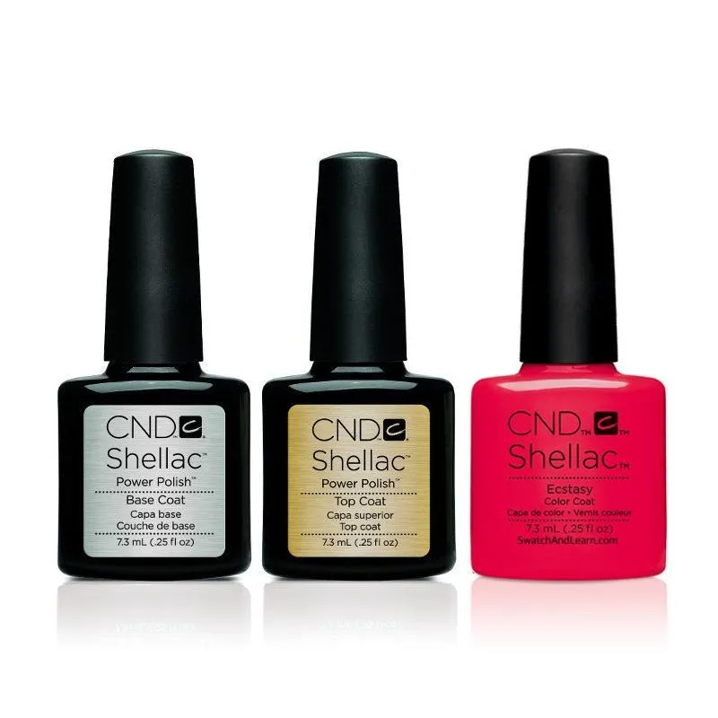 CND - Shellac Combo - Base, Top & Ecstasy