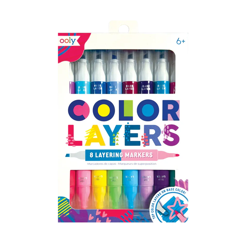 Color Layers Double Ended Layering Markers - Set of 8