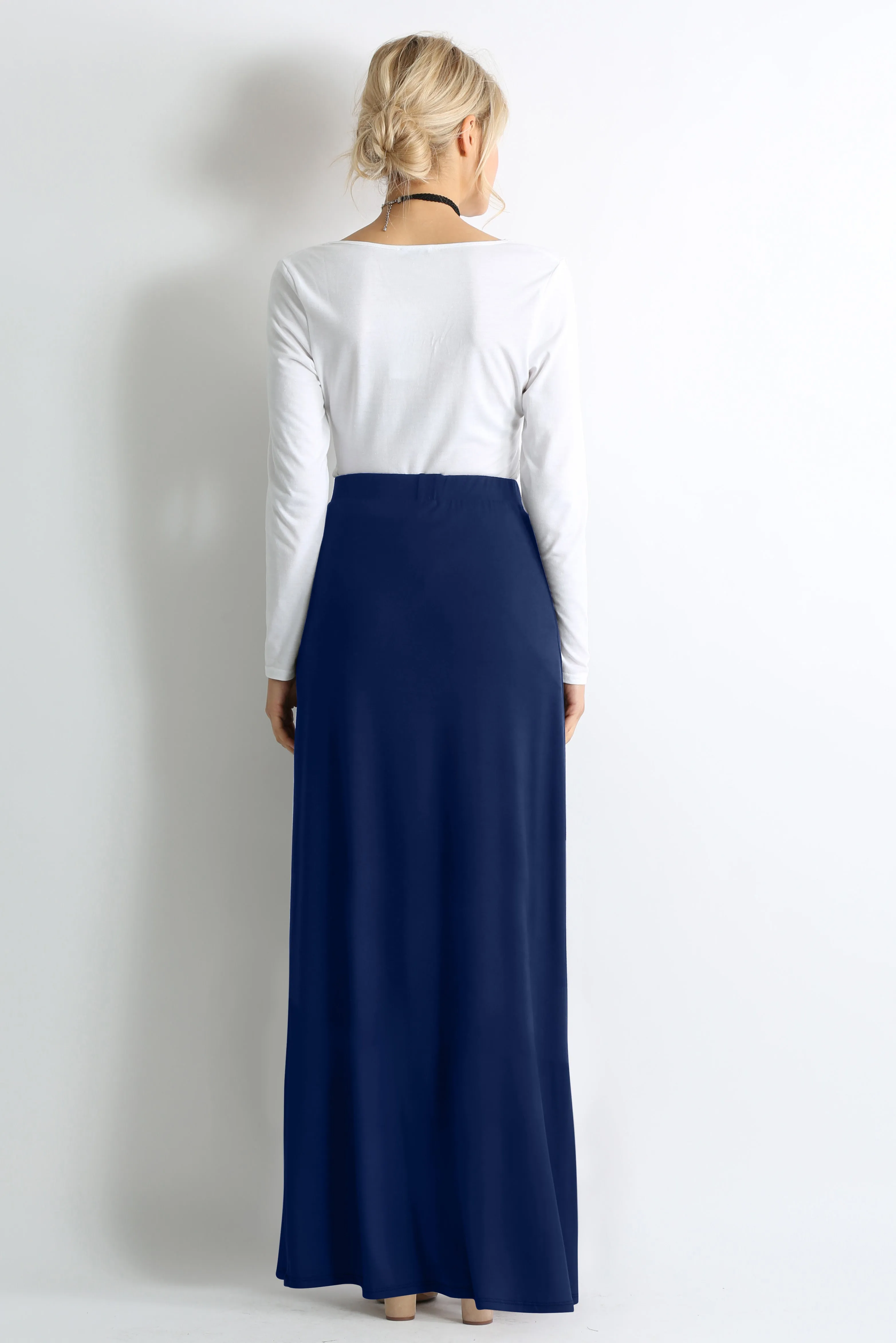 Comfort in Solids Maxi Skirt