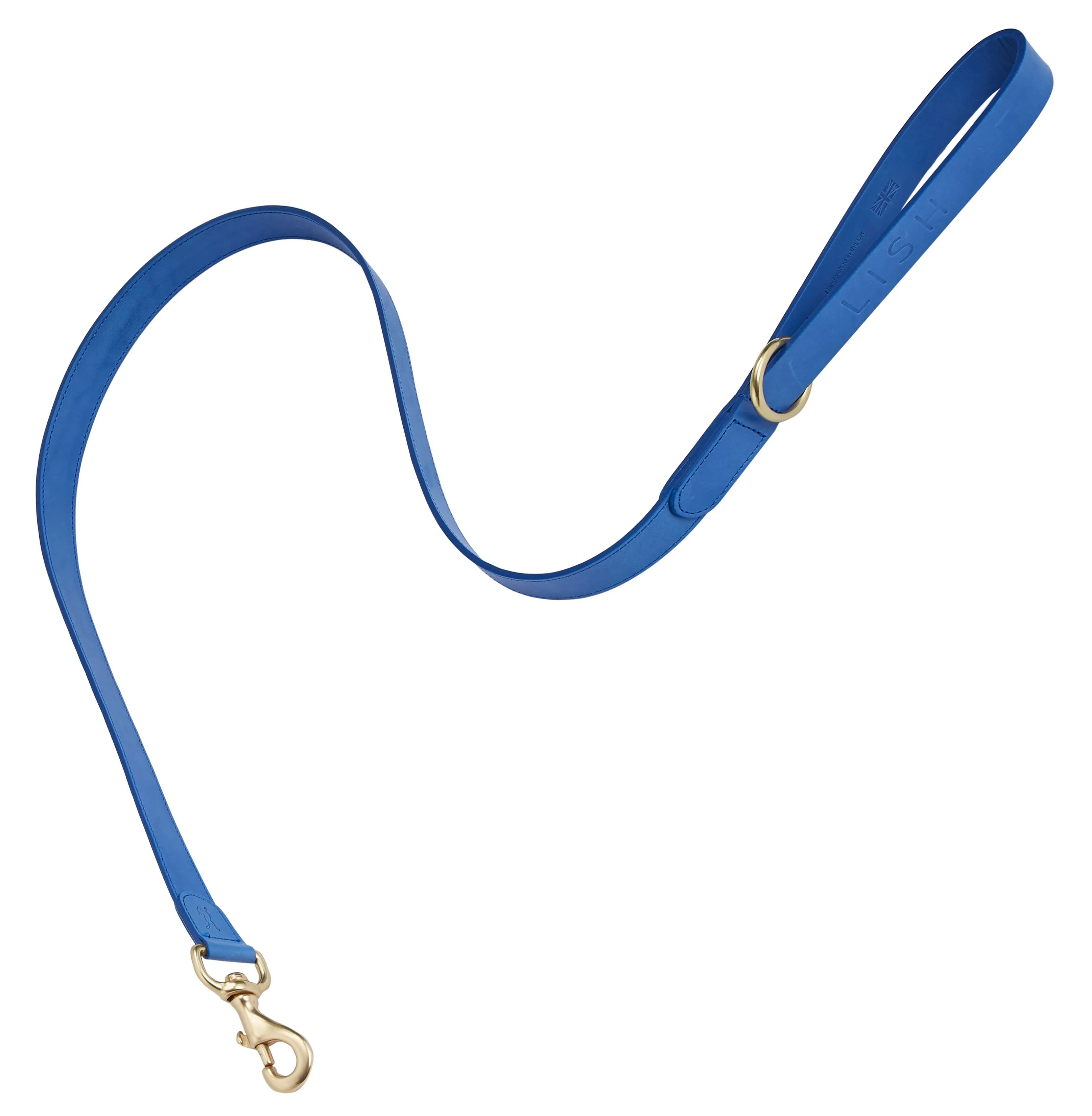 Coopers Cobalt Blue Luxury Designer Leather Dog Lead