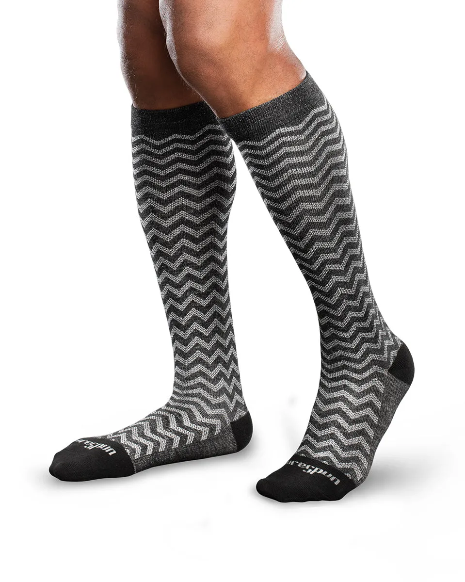 Core-Spun by Therafirm Patterned Trendsetter Socks for Men & Women 15-20mmHg