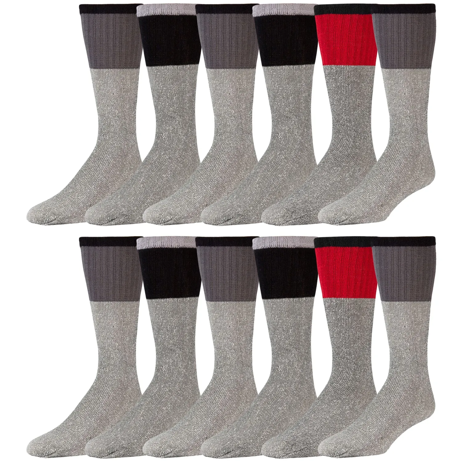 Cotton Hiking Thermal Tube Men's Socks, Size 10-13