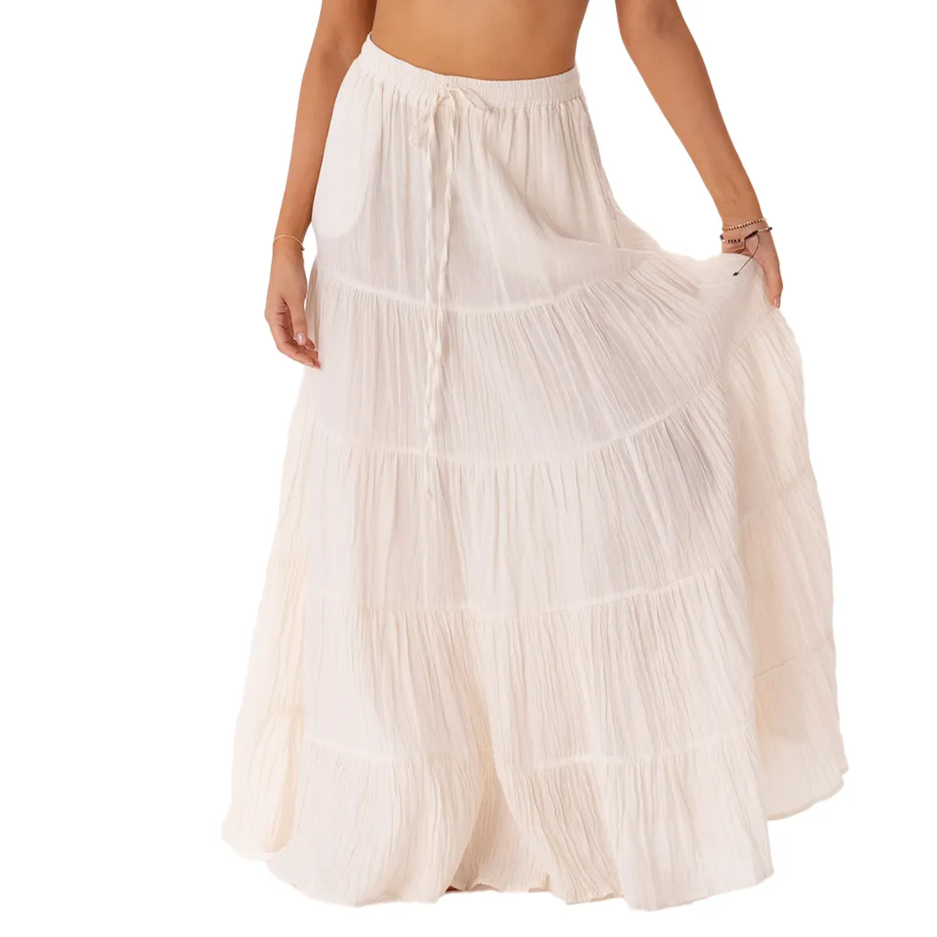 Cream Shipwrecked Maxi Skirt