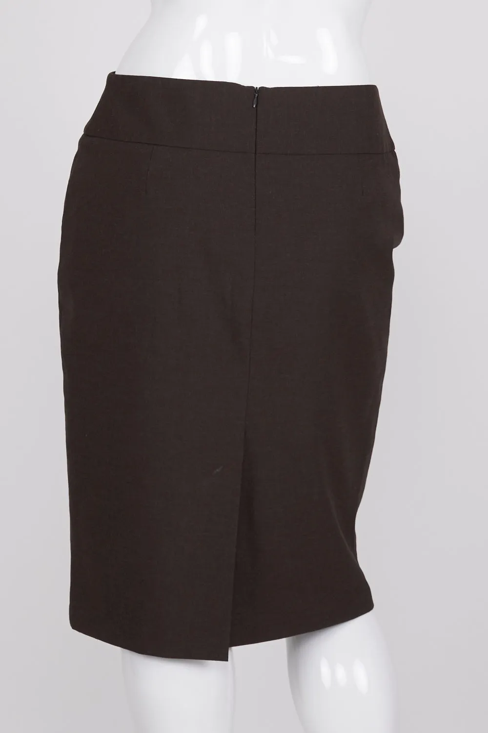 Cue Brown Pencil Skirt 14